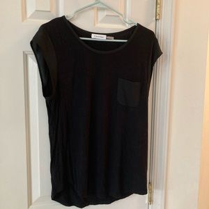 Calvin Klein black short sleeve shirt.